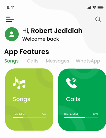 Music reminders mobile app